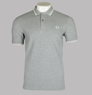 Fred Perry M3600 Polo Shirt Steel Marl/Snow White