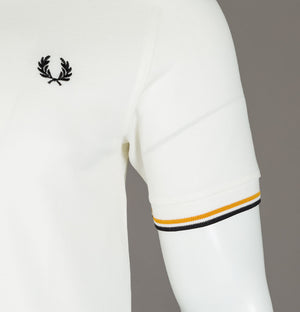 Fred Perry M3600 Polo Shirt Snow White/Gold