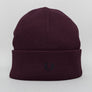 Fred Perry Merino Wool Beanie Aubergine