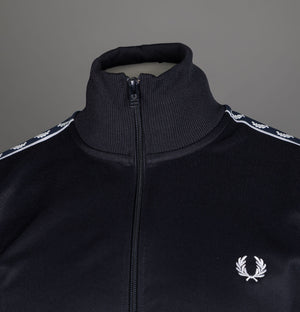 Fred Perry Panelled Taped Track Jacket Navy