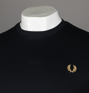 Fred Perry Pique T-Shirt Black