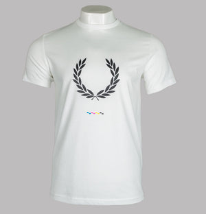 Fred Perry Print Registration T-Shirt Snow White