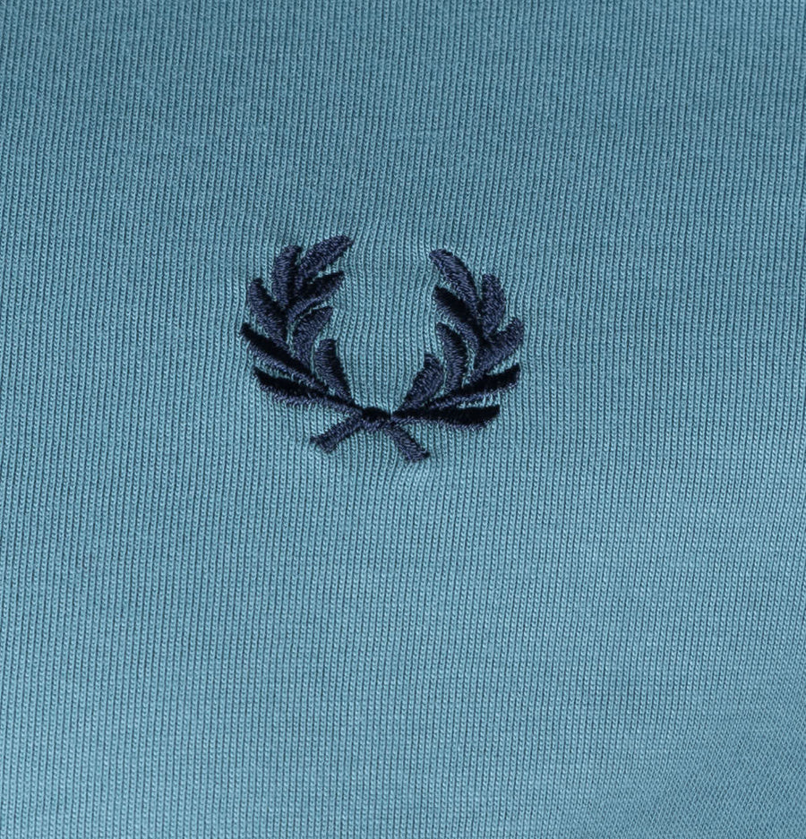 Fred Perry Ringer T-Shirt Ash Blue/Blue