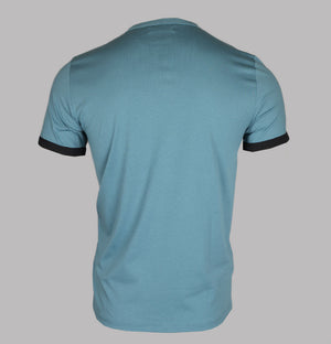 Fred Perry Ringer T-Shirt Ash Blue