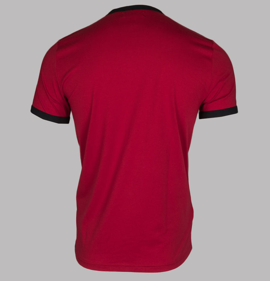 Fred Perry Ringer T-Shirt Blood Red