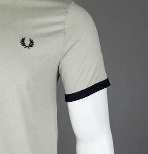 Fred Perry Ringer T-Shirt Light Oyster