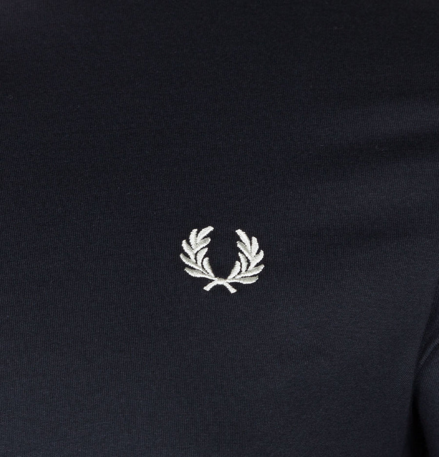 Fred Perry Ringer T-Shirt Navy/Blood
