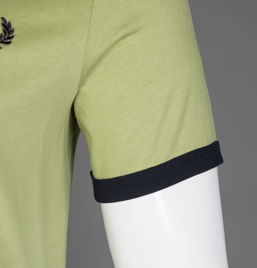 Fred Perry Ringer T-Shirt Sage Green