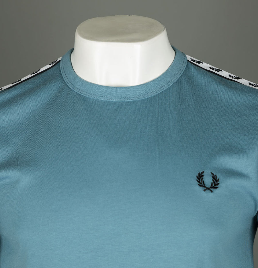 Fred Perry Taped Ringer T-Shirt Ash Blue/Ash Blue
