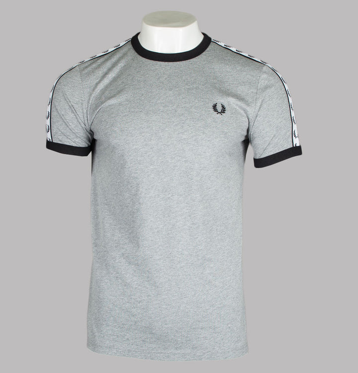 Fred Perry Taped Ringer T-Shirt Steel Marl