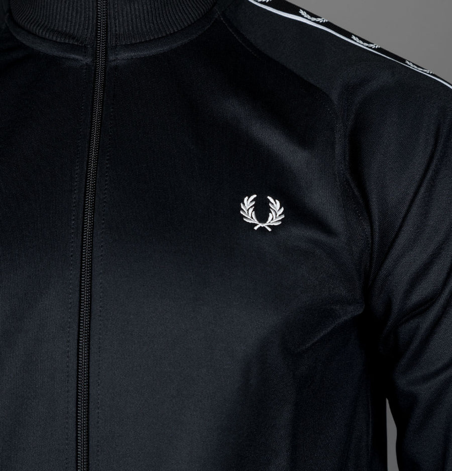 Fred Perry Taped Track Jacket Black/Black