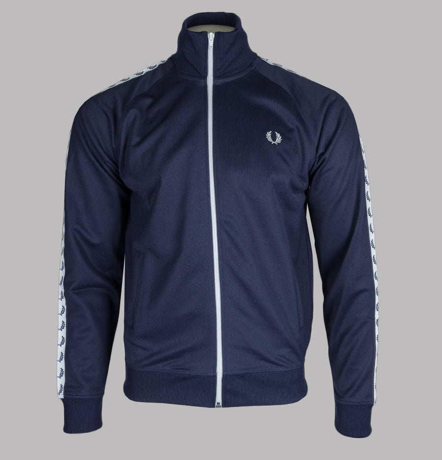 Fred Perry Taped Track Jacket Carbon Blue