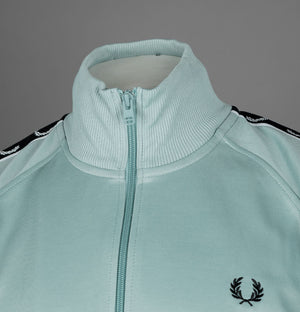 Fred Perry Taped Track Jacket Silver Blue