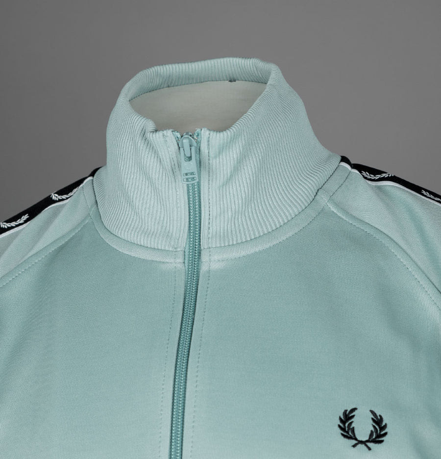 Fred Perry Taped Track Jacket Silver Blue