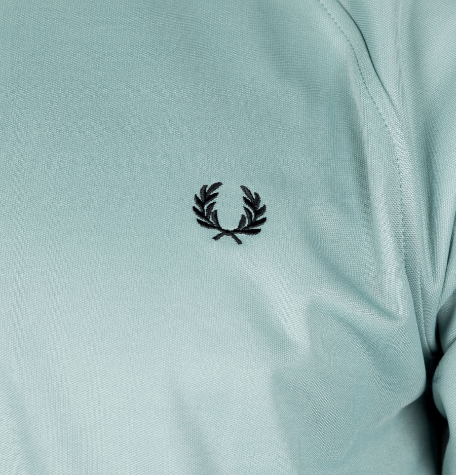 Fred Perry Taped Track Jacket Silver Blue