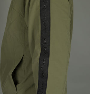 Fred Perry Tonal Taped Shell Jacket Military Green