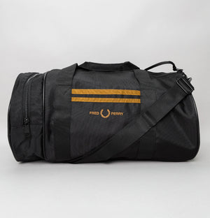 Fred Perry Twin Tipped Barrel Bag Black