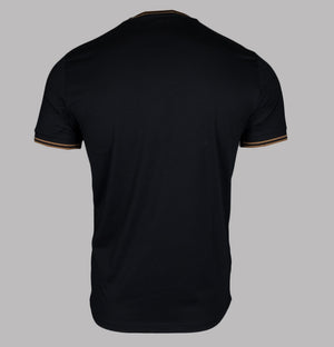 Fred Perry Twin Tipped T-Shirt Black/Shaded Stone