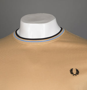 Fred Perry Twin Tipped T-Shirt Desert