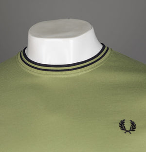 Fred Perry Twin Tipped T-Shirt Sage Green