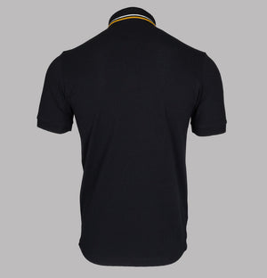 Fred Perry Tipped Placket Polo Shirt Black
