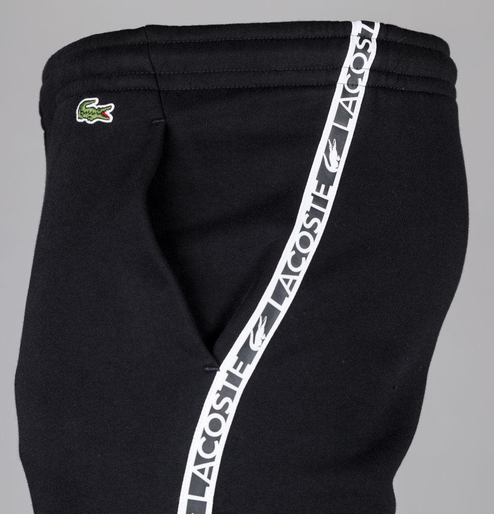 Lacoste Branded Taping Joggers Black