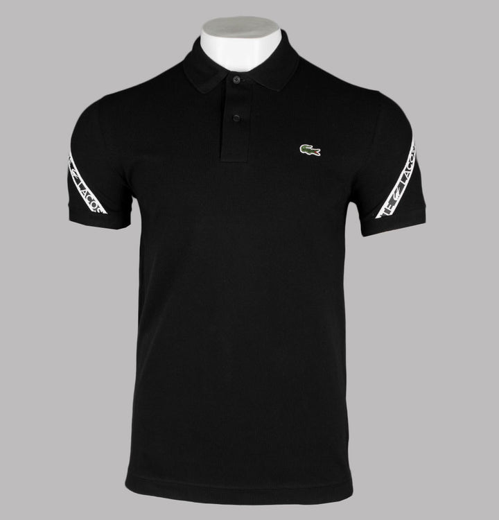Lacoste Branded Taping Polo Shirt Black