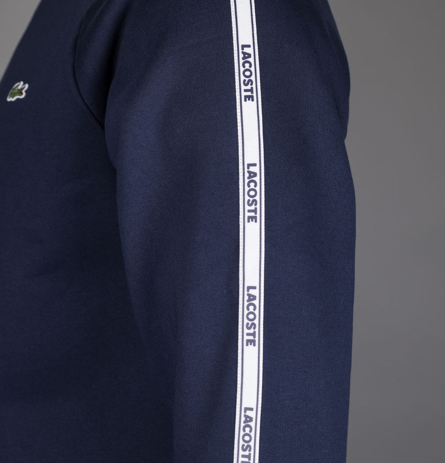 Lacoste Branded Taping Sweatshirt Navy