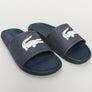 Lacoste Croco Slides Navy