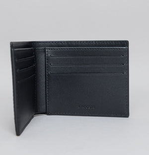 Lacoste Fitzgerald Leather Six Card Wallet Black