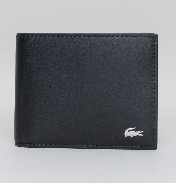 Lacoste Fitzgerald Leather Six Card Wallet Black