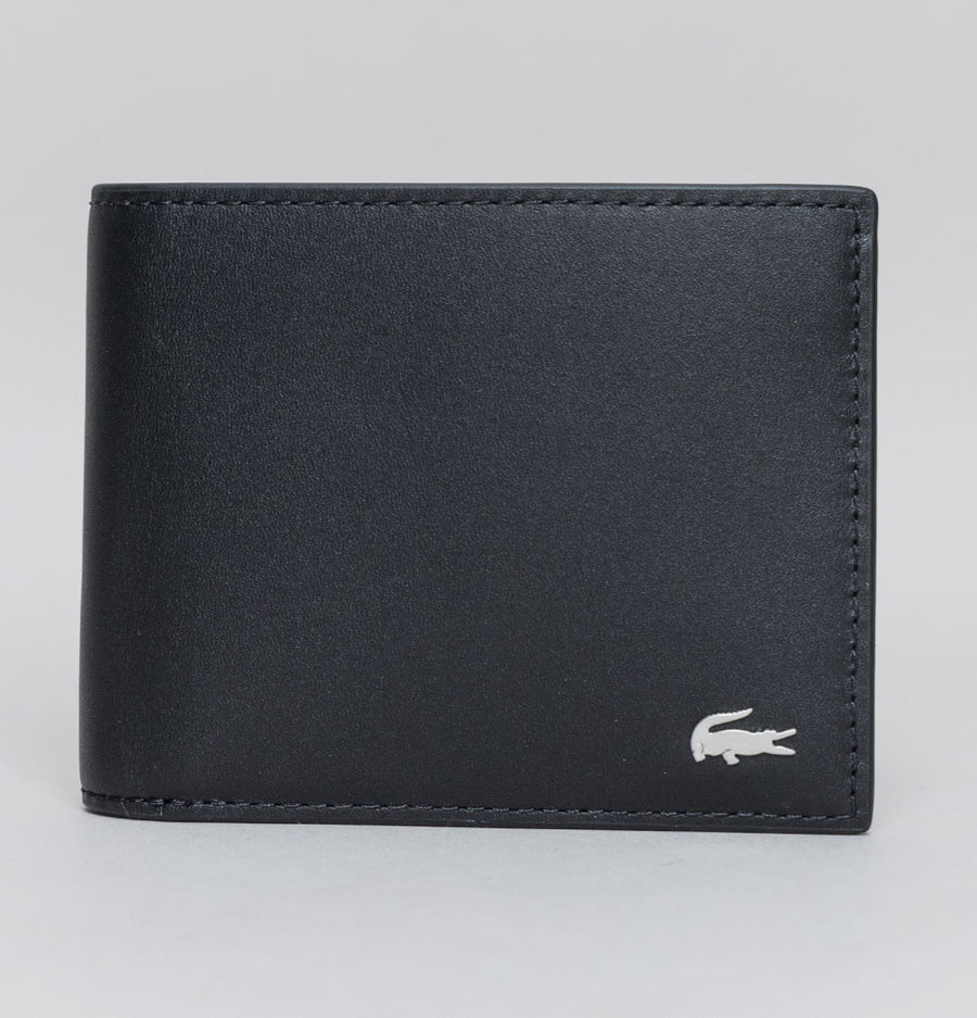 Lacoste Fitzgerald Leather Six Card Wallet Black