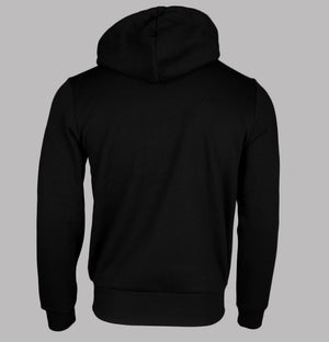 Lacoste Kangaroo Pocket Zip Up Sweatshirt Black