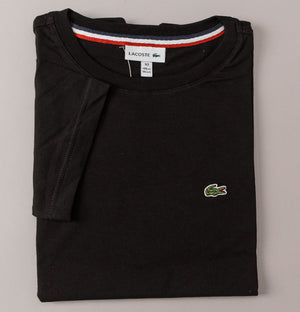 Lacoste Crew Neck Cotton T-Shirt Black