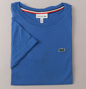 Lacoste Crew Neck Cotton T-Shirt Blue