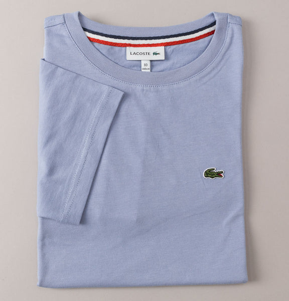 Lacoste Crew Neck Cotton T Shirt Light Violet Bronx Clothing