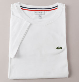 Lacoste Crew Neck Cotton T-Shirt White