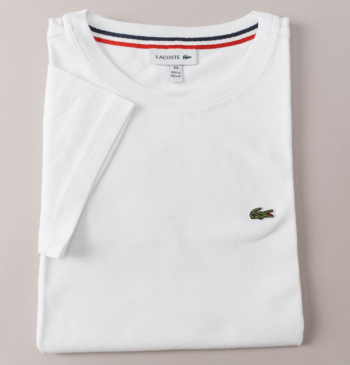 Lacoste Crew Neck Cotton T-Shirt White