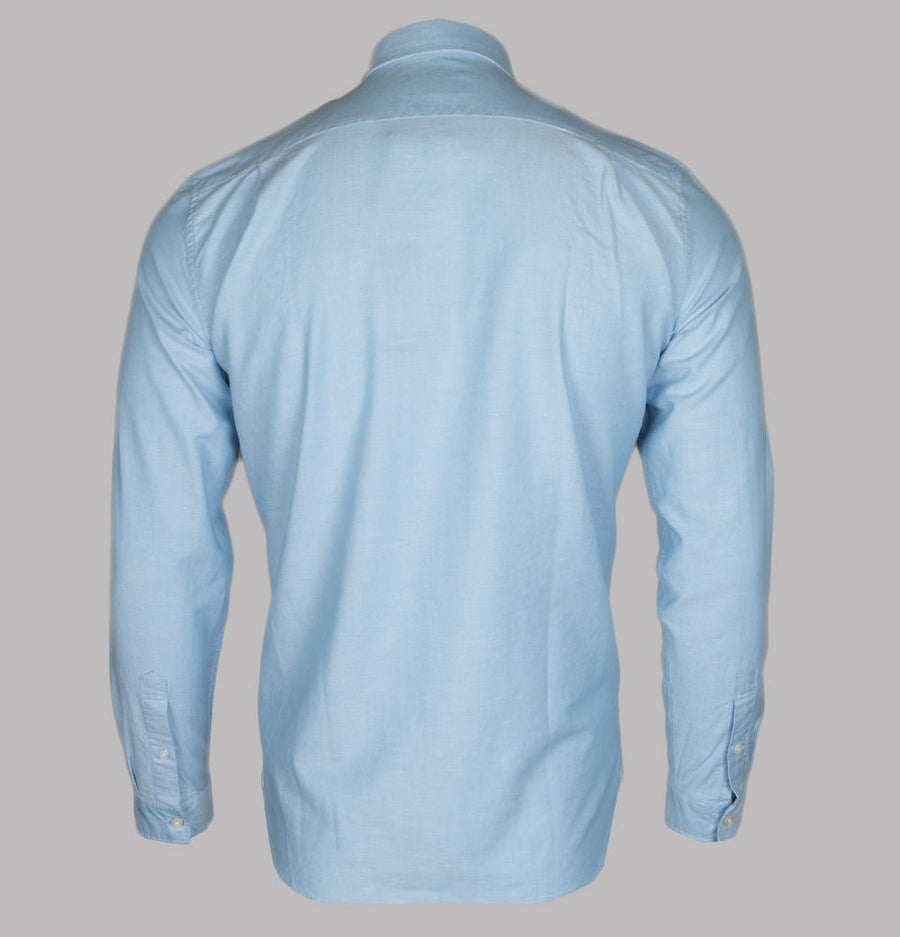 Lacoste Regular Fit Cotton Oxford Shirt Blue