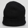 Lacoste Ribbed Wool Beanie Black
