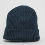Lacoste Ribbed Wool Beanie Navy