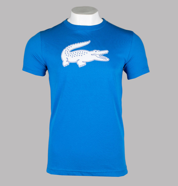 Lacoste Sport 3D Print Crocodile T-Shirt Blue/White