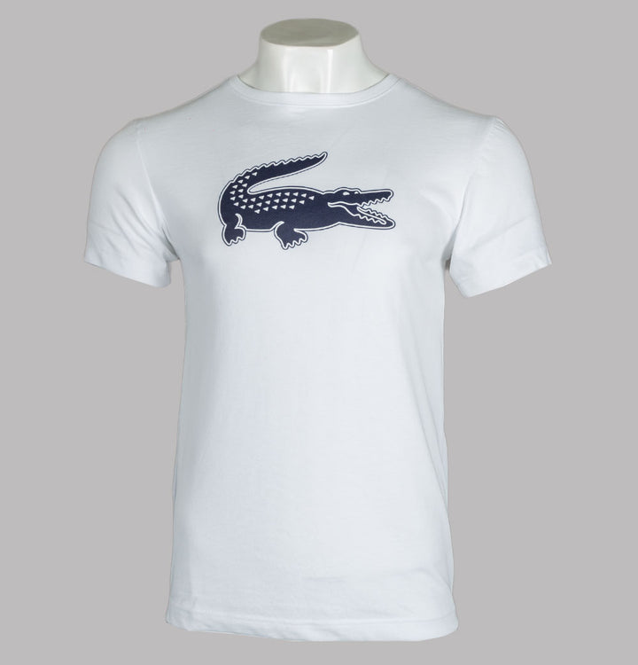 Lacoste Sport 3D Print Crocodile T-Shirt White