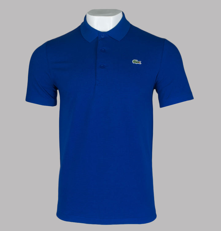 Lacoste Sport Cotton Blend Ottoman Polo Shirt Blue