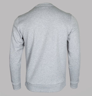 Lacoste Tonal Branded Crew Neck Sweatshirt Light Grey