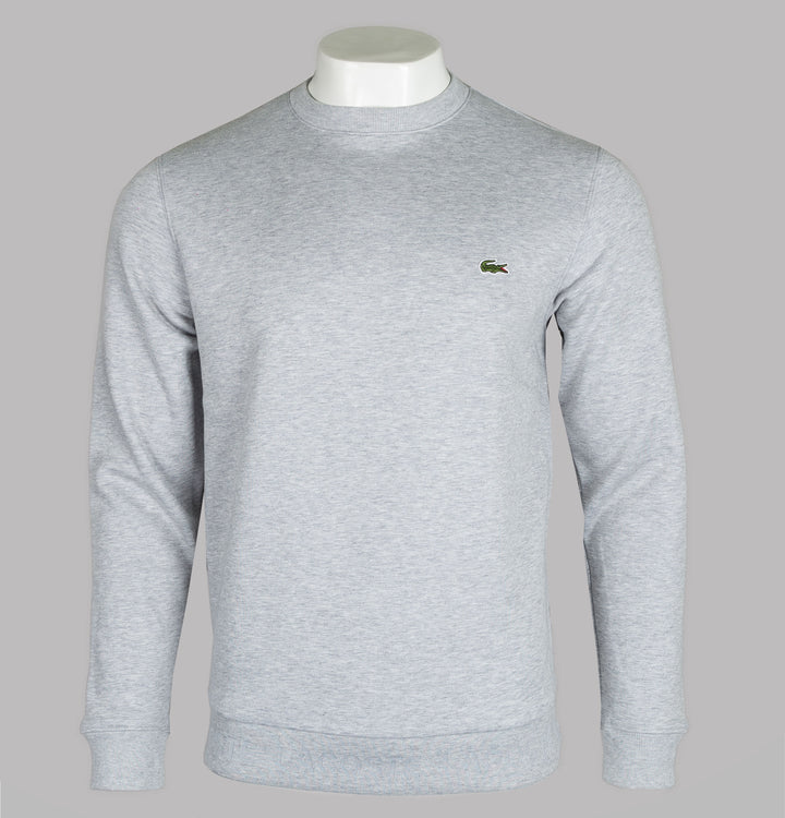 Lacoste Tonal Branded Crew Neck Sweatshirt Light Grey