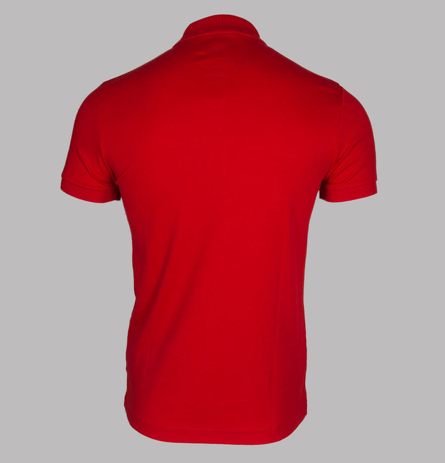 Lacoste Cotton Jersey Polo Shirt Red