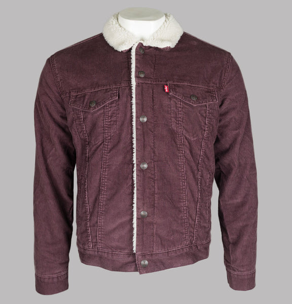 Levi s Type 3 Sherpa Cord Trucker All Spice Bronx Clothing
