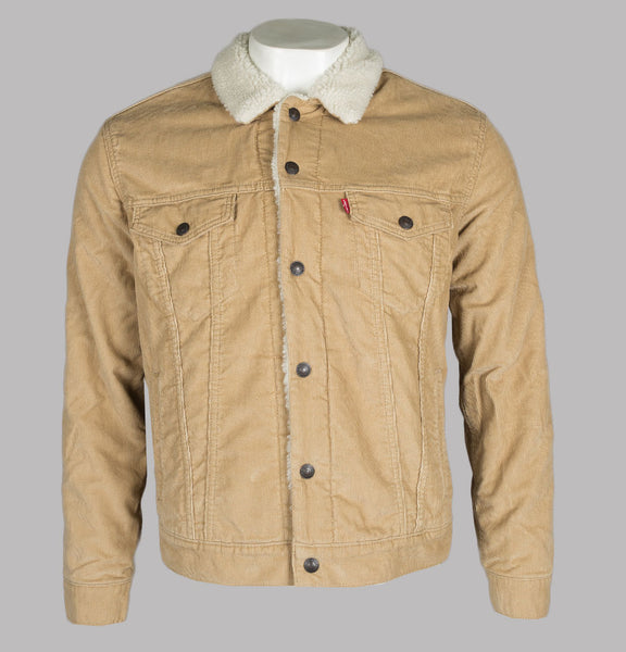 Levi's type 3 borg trucker jacket chino discount cord