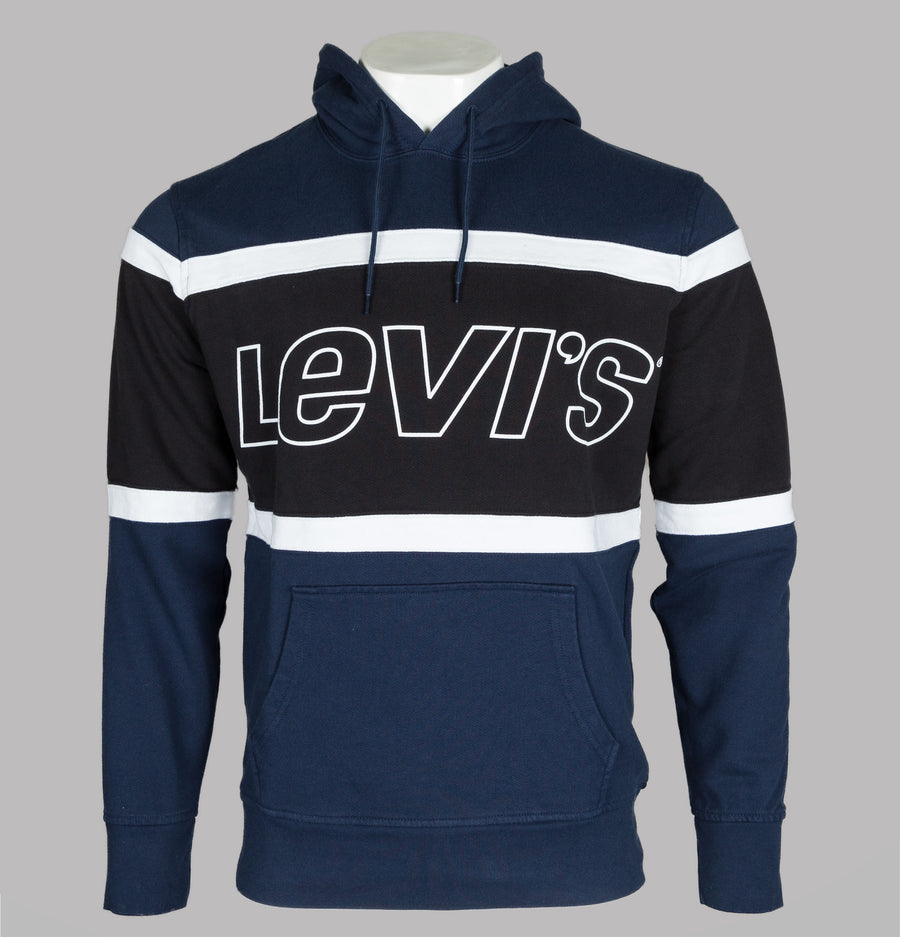 Levi's® Pieced Colour Block Hoodie Dress Blue